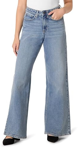 Amazon Essentials Vaqueros Tobilleros de Talle Alto y Pernera Ancha Mujer