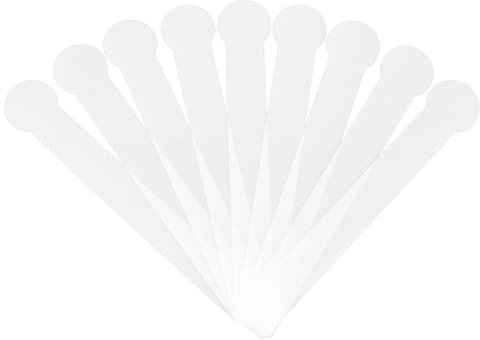 BENECREAT Intercalaires de Bibliothèque 300 × 50mm 36 séparateur de Bande Dessinée Blanc Marqueur D'Étagère de Bibliothèque pour la Maison Salle D'Étude Bibliothèque Exposition et Enseignant