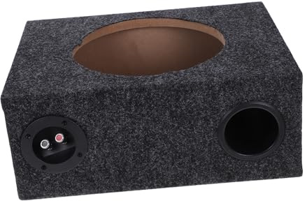 Cabilock Caisson De Basses pour Voiture 10 Pouces Ultra-Fin Bois Peluche Compatible Système Audio Véhicule, Caisson Subwoofer Simple Cabine, Installation Auto Hiver, Audio Performant pour Conducteur