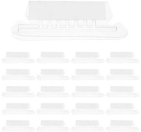 Parliky 50 piezas Etiquetas de Carpeta Colgante Transparentes de Plástico con Insertos de Pestañas y Tarjetas para Identificación y Organización de Archivos Carta Resistentes y