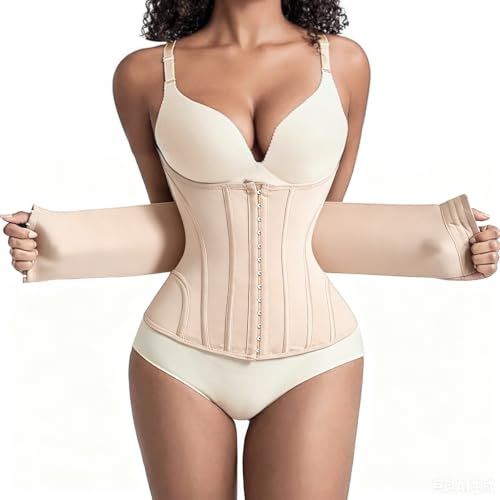 LUPATDY Corsé para mujer con doble cierre, cinturón abdominal, cinturón de sudoración, cinturón deportivo para abdomen, soporte para la espalda, alivia el dolor de espalda, cinturón deportivo para