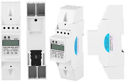 Compteur d'énergie à rail DIN d'affichage à cristaux liquides de compteur électrique monophasé XTM35SA pour l'électricité à 50 Hz, Composants De Contrôle Industriel