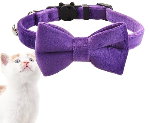 Fulenyi Collier Nœud Papillon pour Chien - Respirant et Doux pour la Peau - Accessoire de Décoration pour Chat et Chien - Pour Voyage, Photographie, Maison, Mariage, Promenade