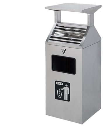 SLMSMSH Cendrier Debout Seau à Cendres extérieur cendrier Poubelle en Acier Inoxydable Seau à mégots de Cigarettes Grand cendrier sur Pied Cendrier pour l'extérieur (Color : A-121B)
