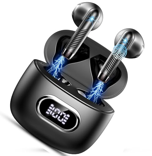AI Auriculares Traductores de Idiomas, 49H Cascos Inalambricos Bluetooth 5.4 In Ear con ENC para Viajes Negocios y Aprendizaje, 7 Modos Auriculares Traductor en Tiempo Real con 164 Idiomas, Negro