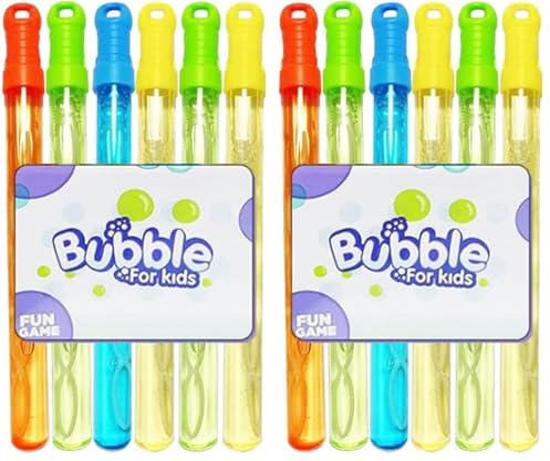 Ram® 6 x Giant Bubble Wand Sword Kids Childrens Bubble Maker Sticks Garden Party Toy 700ML (Pack of 2)