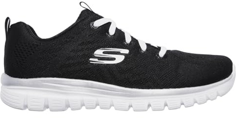 Skechers Sport Women's - Zapatillas de Sintético para Mujer Parent, Color Negro, Talla (38.5 W) EU