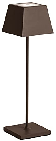 Siesta Bärbar Trådlös USB-uppladdningsbar LED-bord IP54 Inomhus/Utomhus H.37cm 2.2watt Varmt Ljus 2700K 200lm 9 timmars autonomi (Corten)