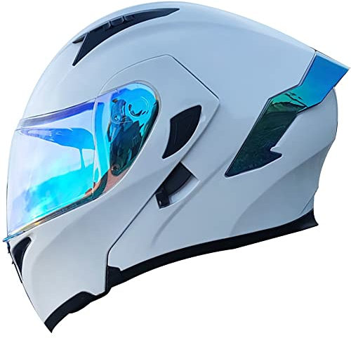 Casco integrale per moto, approvato DOT/ECE, leggero, modulare, per uomo e donna