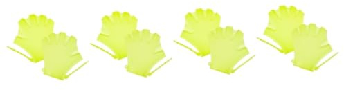 BESPORTBLE 8pcs Webbed Swimming Gloves for Boys and Girls Swim Training Paddles Diving Supplies for Boy Girl Unisex Swim Gear for Beginners Fluorescent
