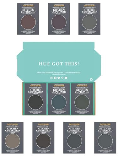 Rust-Oleum Kitchen Cupboard Paint in Matt Finish – Moody Darks Tester Box