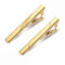 Ryaupy 2PCS Goldgemusterte Herren-Krawattenklammern – Klassische Kupfer Metall Krawattenklammern für Herren – für Valentinstag, Hochzeit, Business, Bar und Alltag