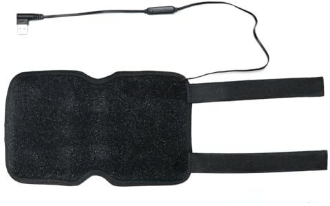 Thermrup Cuscinetto riscaldante multifunzione a infrarossi, USB 14 x 23 cm, 3 livelli di temperatura fino a 60 °C, calore uniforme e profondo, elastici flessibili, ideale per schiena, collo, pancia e