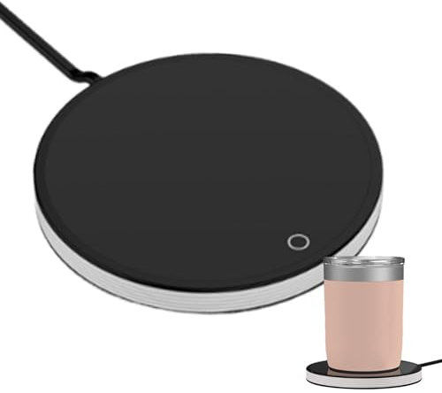 Elektrisk kaffekoppsvärmare, skrivbord kaffevärmare, bärbar kaffekoppvärmare, justerbar temperatur muggvärmare, kaffevärmare, USB-kaffevärmare för skrivbord, smart kaffekopp värmare