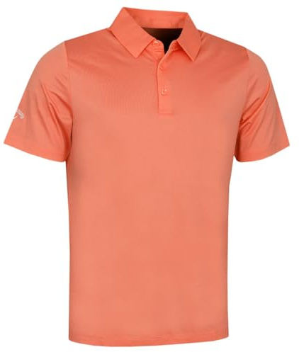 Callaway Golf Mens Swingtech Polo Shirt - Coral Chic - L