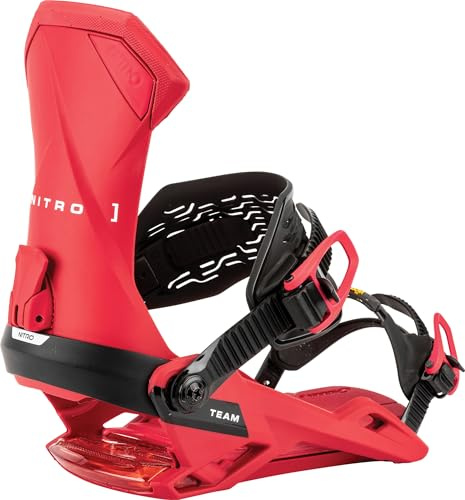 Nitro Snowboards Men's Team Bdg Snowboard Binding, Vivid Red, M
