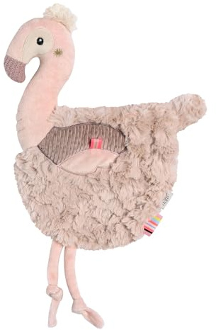 Fehn Doudou Flamant Rose, Camarade de Jeu, Aide à l’Endormissement et Peluche à Saisir, Toucher, Câliner et Aimer, pour Bébés et Tout-Petits dès 0 Mois