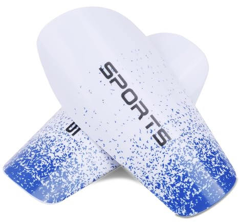 Kids Shin Pads | Kids Football Shin Guards Soccer Shin Pads Boys Girls | Multi-Sport Shin Guards for Kid Ages 5-12 (Sports) (Blue)