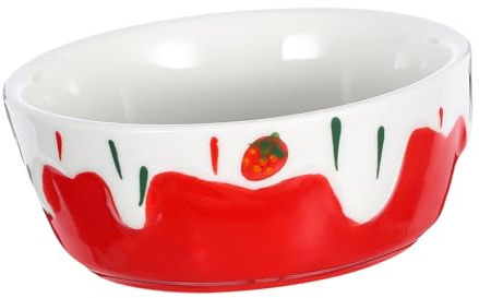 VANZACK Ciotola in Ceramica Anti-rovesciamento per Piccoli Animali, Contenitore Cibo e Acqua per Criceti, Conigli, Porcellini D'india e Cincillà, Piccola Mangiatoia per Fieno per Gabbia Pulita