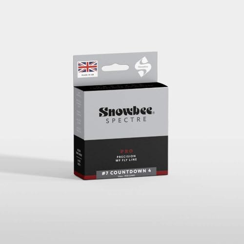 Snowbee Spectre Pro Sinking Countdown 4 Fly Line – WF Taper, Mid-Fast Sink, for Lure and Booby Fishing, #6–#8 Floating Running Line, 102 ft