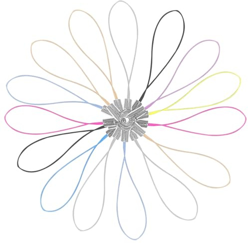 Alipis Cordón para Celular DIY 100 Piezas Multicolor, Cuerda para Teléfono Móvil Anilla Dividida, Correa para Unidad USB y Llavero, Accesorios para Manualidades y Colgantes de Teléfono