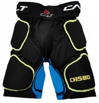 LeeQinersw Kinder Hockeyhose Schutzpolster Kompressionsshorts Polsterung Flexibler Verschluss rutschfest für Jugendliche Inlinehockey Mannschaftstraining Fitnessaktivitäten , L , Jugend