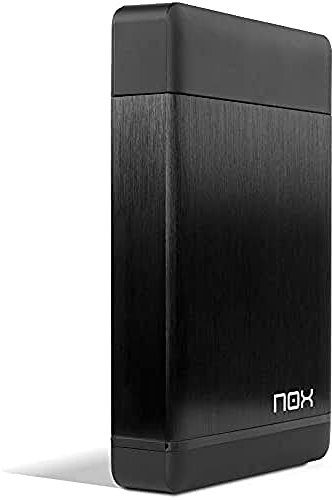 Nox Lite 3.5 -NXLITEHDD35- Caja externa para discos duros SATA hasta 10 TB, USB 3.0, Plug&Play, material ligero y compacto, compatible con todas versiones Windows, color negro