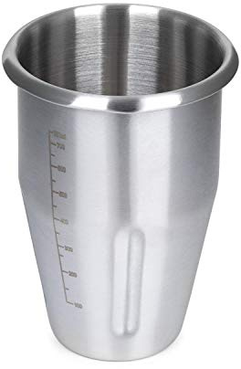 KLARSTEIN Kraftpaket Pro - Bicchiere in Acciaio Inox, Accessorio, Ricambio, Capacità: 1 Litro, Bicchiere per Miscelare, Acciaio Inox, Argento