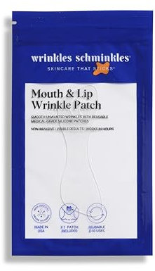 Wrinkles Schminkles Mouth & Lip Wrinkle Patch, 1-Pack, Reusable Hypoallergenic Silicone Smoothing Pads for Lip Wrinkle Prevention