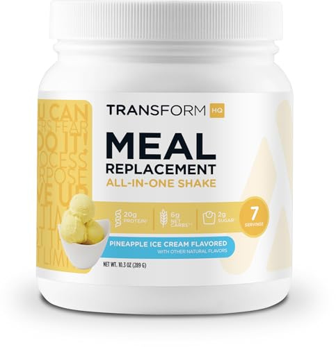 TransformHQ Meal Replacement Shake Powder (Pineapple Ice Cream) 7 Servings