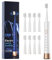 High Vibration Sonic Electric Toothbrush for Adults with 2 Minutes Smart Timer, Fast Charge Lasts Long, 5 Optional Modes, 8 Replacement Brush Heads Ultra Whitening, White