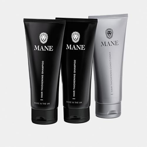 Mane Thickening Biotin Shampoo for Hair Growth Men & Women, Support Fine & Thinning Hair, Reduce Loss & Encourage Thicker, Fuller Growth with Conditoner (100ml - Multi Buy)