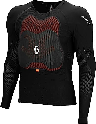 SCOTT Softcon Hybrid Pro MX Motocross DH Protektorenjacke schwarz 2025: Größe: S