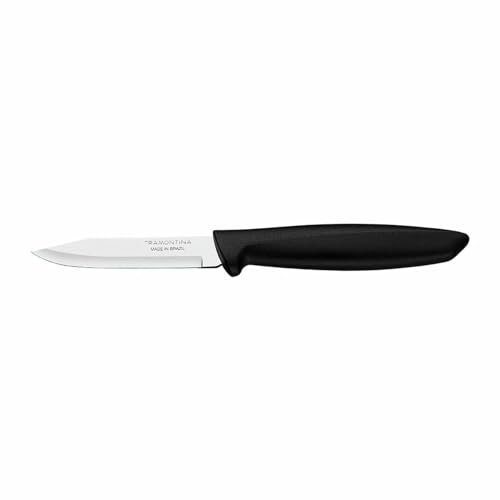 Tramontina Cuchillo Pelador de Verduras Plenus Negro 3 Acero Inoxidable S7921346 - EAN: 7891112259195