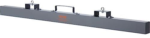 VEVOR Escoba Magnética Colgante para Carretilla Elevadora Fuerza Magnética de 47,6 kg Barredora Magnética 1830x77x200 mm Recogedor Magnético Antioxidante para Chatarra de Metal Taller Garaje Patio