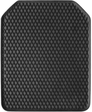 Tappetino per Auto Universale in PVC, Tappetino Antiscivolo 45x55 cm, Nero, con Bordo Alto Rialzato, Protegge da Acqua Sabbia Polvere, per Abitacolo Salva Tappeto