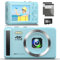 Digital Camera 4K UHD Vlogging Camera, 64MP Autofocus Compact Camera with 16X Digital Zoom, Rechargeable 2.4” Mini Kids Camera with 32GB Memory Card,2 Batteries for Beginners Students Teenagers