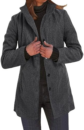 Damen Blazer, Jackett Damen Frühling Sweatblazer, Einfarbig Tailliert Open Front Blaser Jacke Damenblazer Frühjahr Basic Vintage Boucle Blazer Damen Große Größen Anzug Frühjahr