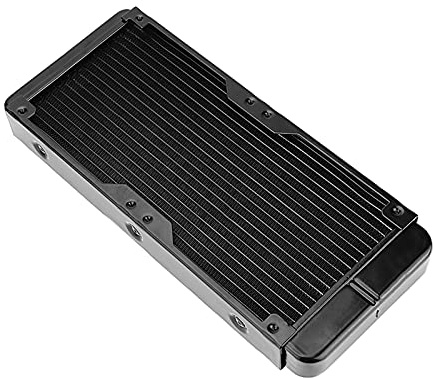 Blaihild Radiatore di Raffreddamento Ad Acqua per Computer in Alluminio G4/1 da 240 Mm, Radiatore CPU a 18 Filettature con Design a Tenuta Brasata, per Raffreddamento della Testa del