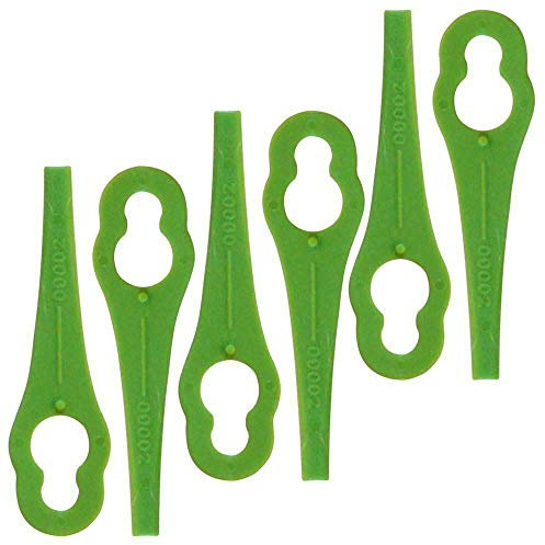 6 x Plastic Mower Cutting Blades Fits Qualcast Easi-Lite 28 30 Lawnmower