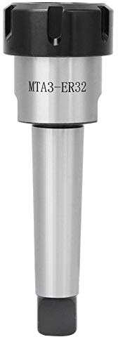 Morse Taper Collet Chuck Holder, MTA3 Morse Taper Collet Chuck Holder Carbon Steel CNC Fräser svarvdelar M12 (MTA3-ER32)