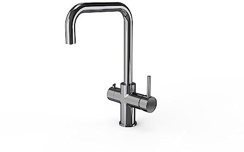 4 in 1 Instant Boiling Water Tap, Filtered Boiling & Cold Water Kitchen Tap, 2.4L Boiler Unit and Filter Set | Instant hot Drink 4 in 1 Tap (Chrome)