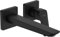 hansgrohe Logis - Rubinetto lavabo a incasso per montaggio a parete, Miscelatore lavabo risparmio idrico (EcoSmart) con bocca di erogazione 20,6 cm, nero opaco, 71256670
