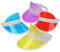 Qinsky Unisex Sonnenvisier,4 pcs 80er Jahre Retro Neon Sonnenblende Hut Kunststoff Sonnenblende Hüte Retro Neon Sonnenblenden für Golf Tennis and Pokerpartys