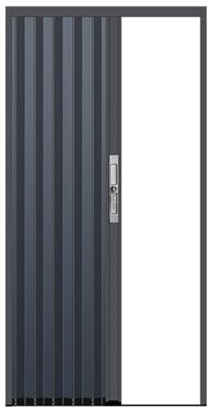 Porte coulissante, Porte Pliante accordéon Panneau de porte accordéon verrouillable en aluminium pour intérieur et extérieur - 203 cm de haut, 60 70 80 90 100 110 120 130 140 150 160 170 180 cm de lar