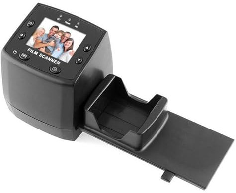 Vituord Mini Scanner Digitale per Pellicole E Diapositive, con Schermo LCD a Colori da 2,4 Pollici, Alimentatore per Diapositive, Converte Diapositive da 35 Mm, 126, 110, 8 Mm in Immagini JPEG
