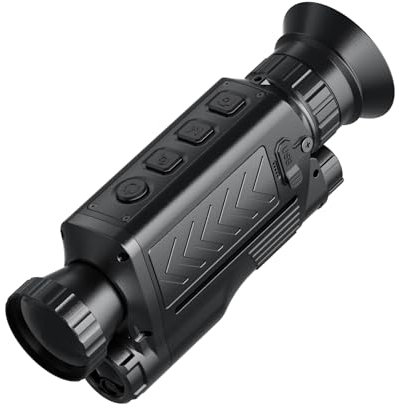 TOPDON TS005 wärmebildkamera Jagd, 384×288 IR-Auflösung, 35mm verstellbares Objektiv Wärmebild-Monokular, 600 m Lasermessung, 64 GB, 50 Hz, für Tierbeobachtungen, Nachtsicht-Outdoor-Erkundung