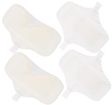 VALICLUD Toallas Sanitarias Lavables de Algodón para Mujeres, Compresas Menstruales Reutilizables 18cm Botón, Cómodas y Absorbentes para Viaje y Postparto, Pack de 4 Unidades