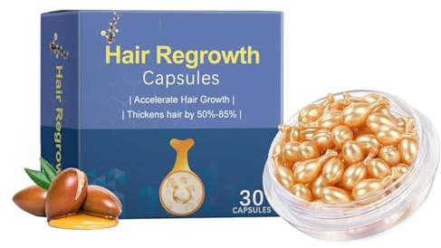 Cápsulas para Densificar el Cabello: Repara profundamente el cabello dañado y lo deja suave. Para cabello rizado y dañado. Sérum para Densificar el Cabello para Hombres y Mujeres
