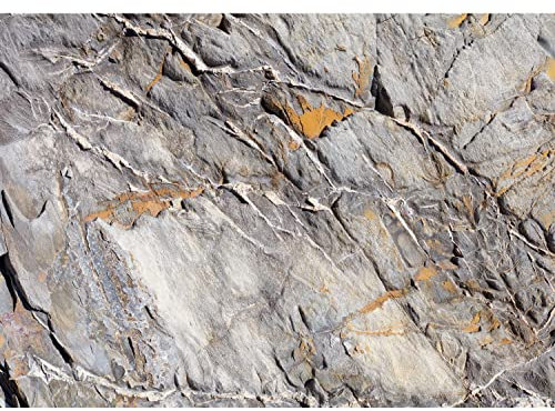 Runa Art Papel tapiz fotográfico 396 x 280 cm efecto de piedra 3D | Lana Decoración De Pared Sala Cuarto | Fabricación alemana | marron gris 9142012a